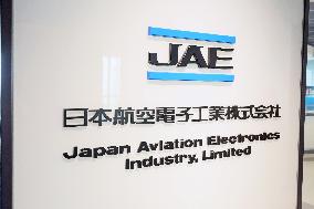 Japan Aviation Electronics (JAE) signage and logo